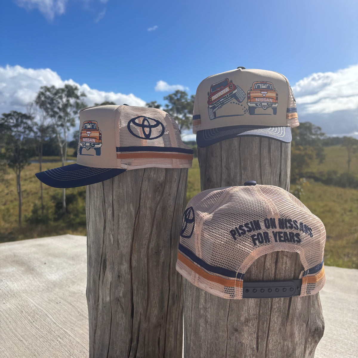 PISSIN ON A NISSAN TRUCKER CAP – The Country Companies