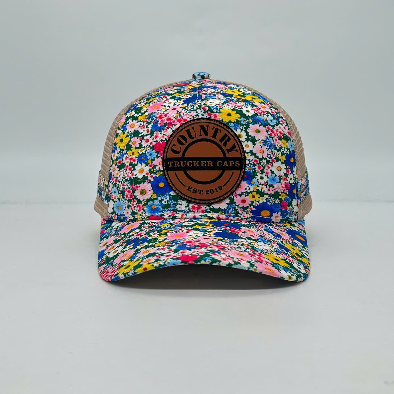 COTTAGE FLORAL TRUCKER CAP