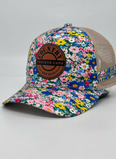 COTTAGE FLORAL TRUCKER CAP