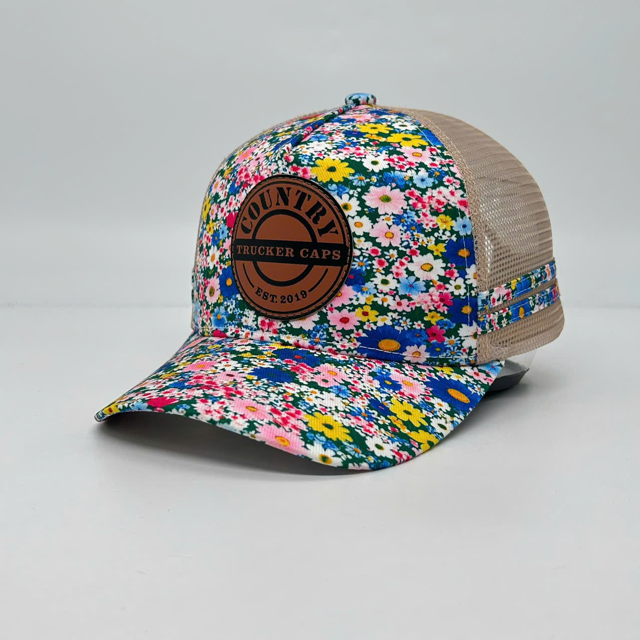 COTTAGE FLORAL TRUCKER CAP