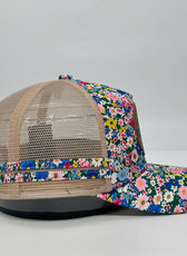 COTTAGE FLORAL TRUCKER CAP