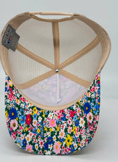 COTTAGE FLORAL TRUCKER CAP