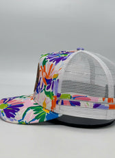 SPRING FLORAL TRUCKER CAP