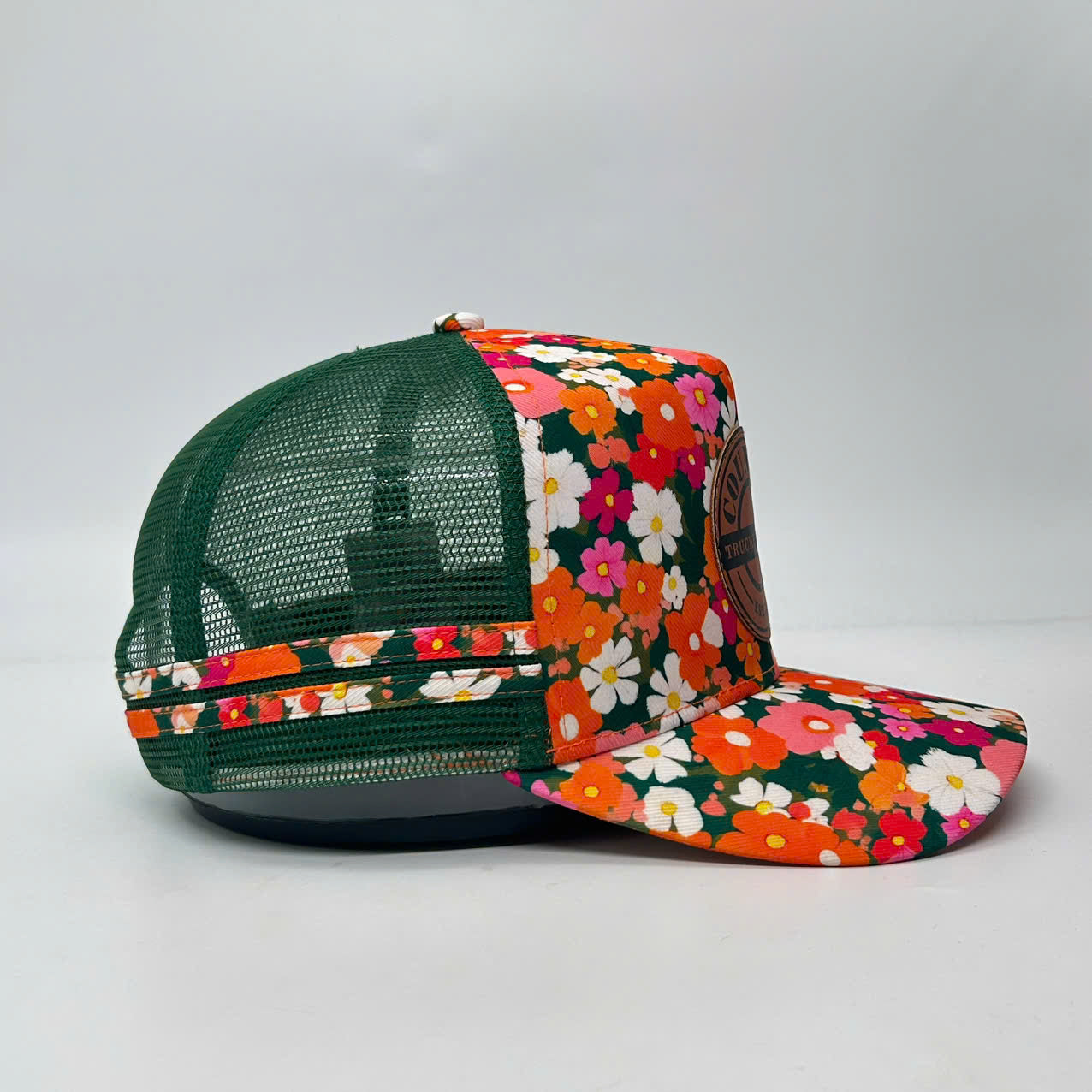 RETRO FLORAL TRUCKER CAP