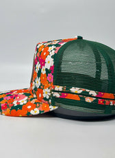 RETRO FLORAL TRUCKER CAP