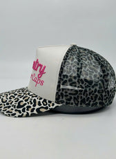 VANILLA LEOPARD TRUCKER CAP