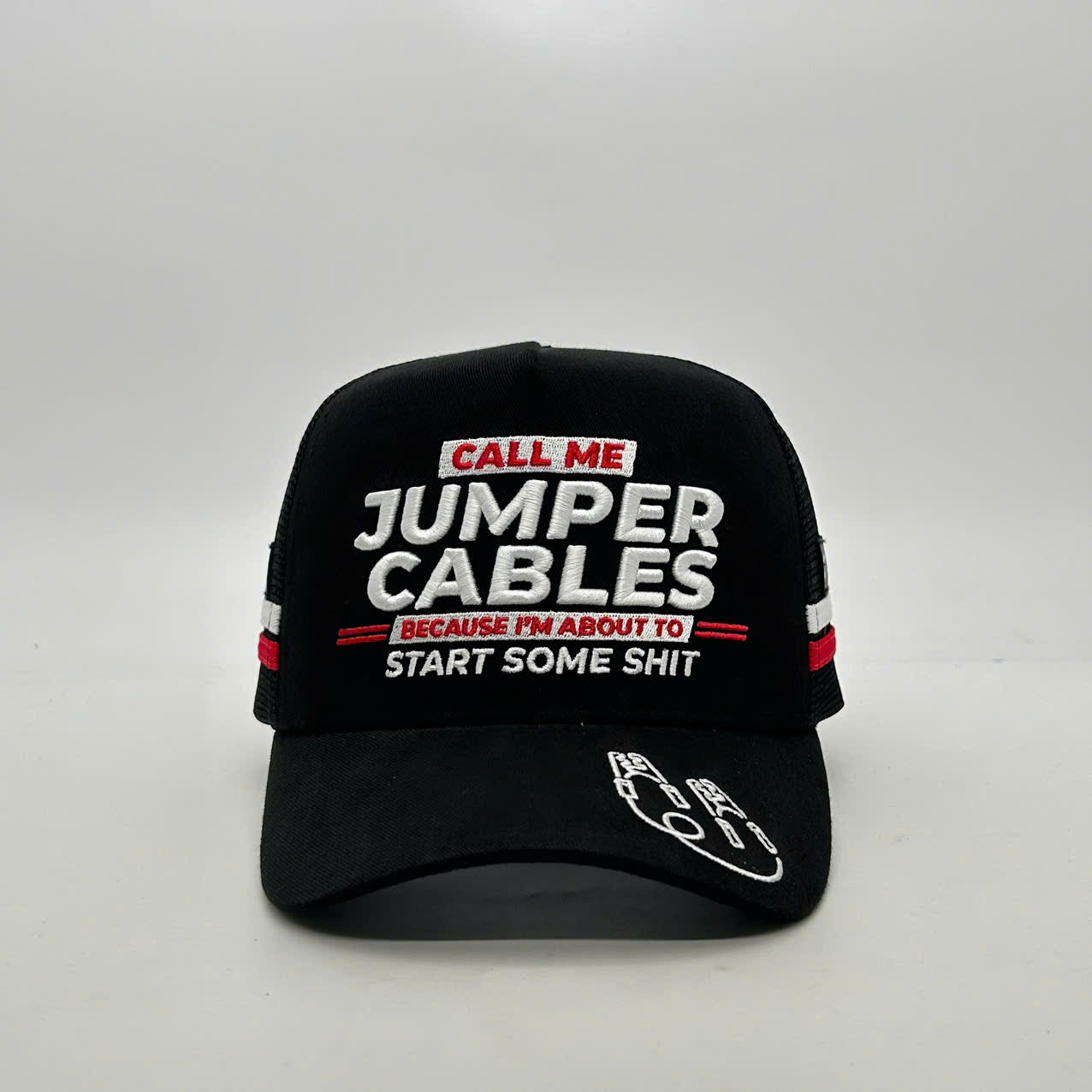 JUMPER CABLE TRUCKER CAP