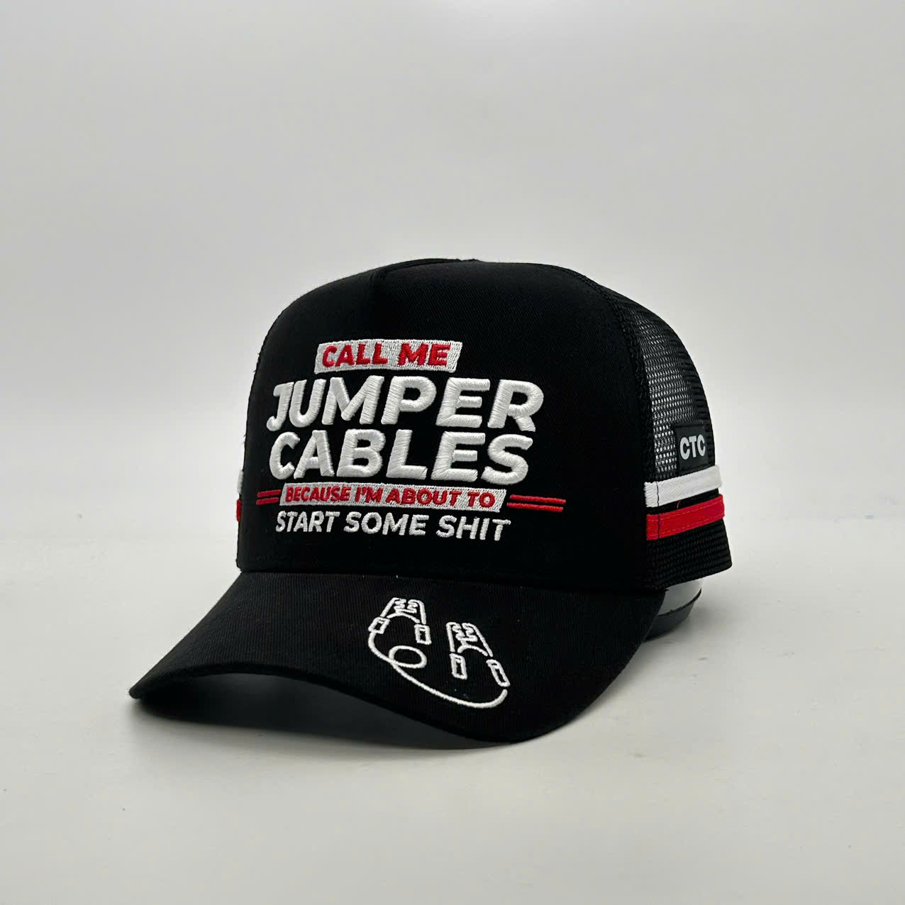 JUMPER CABLE TRUCKER CAP