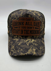 DRINK ALL DAY TRUCKER CAP