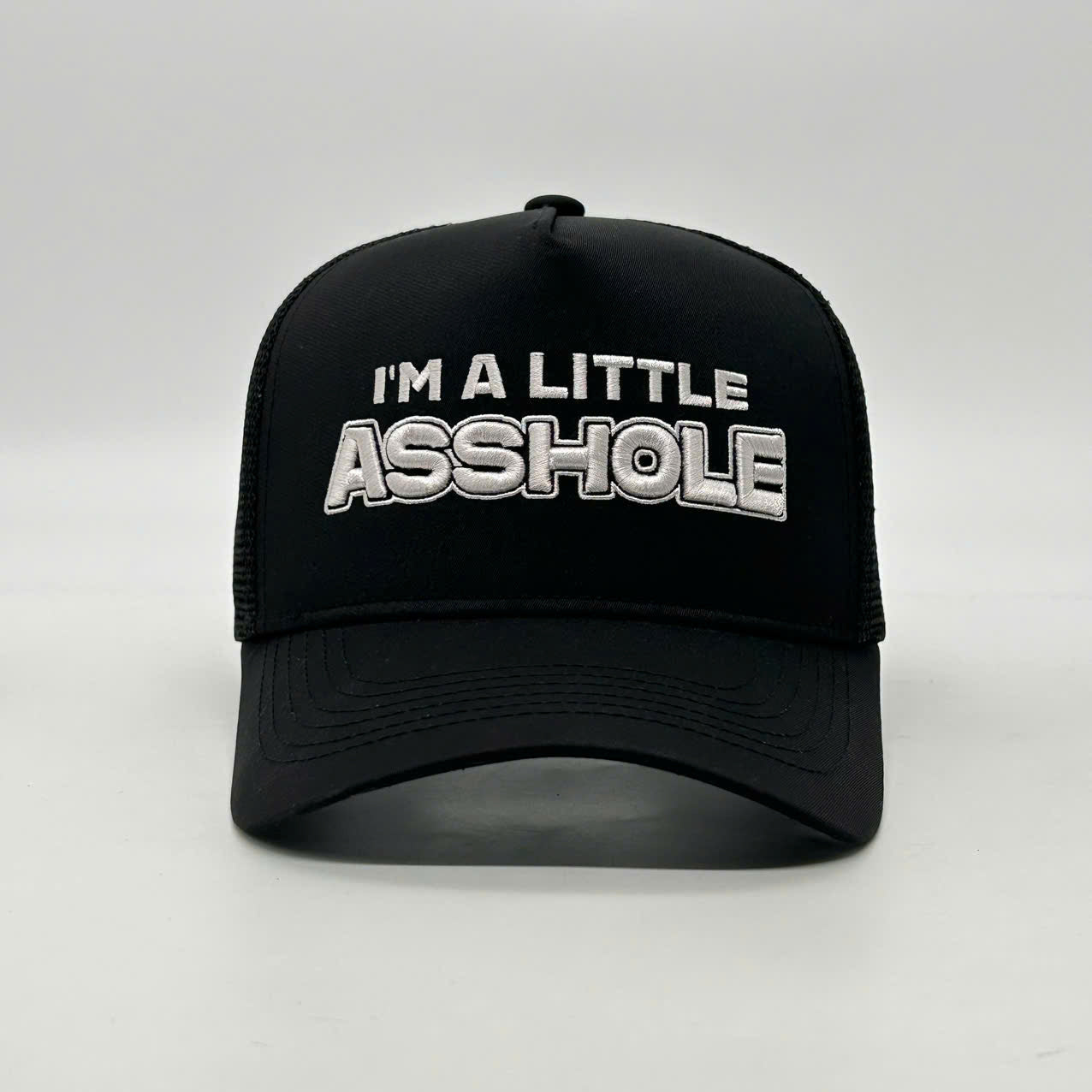 I'M A LITTLE ASSHOLE TRUCKER CAP