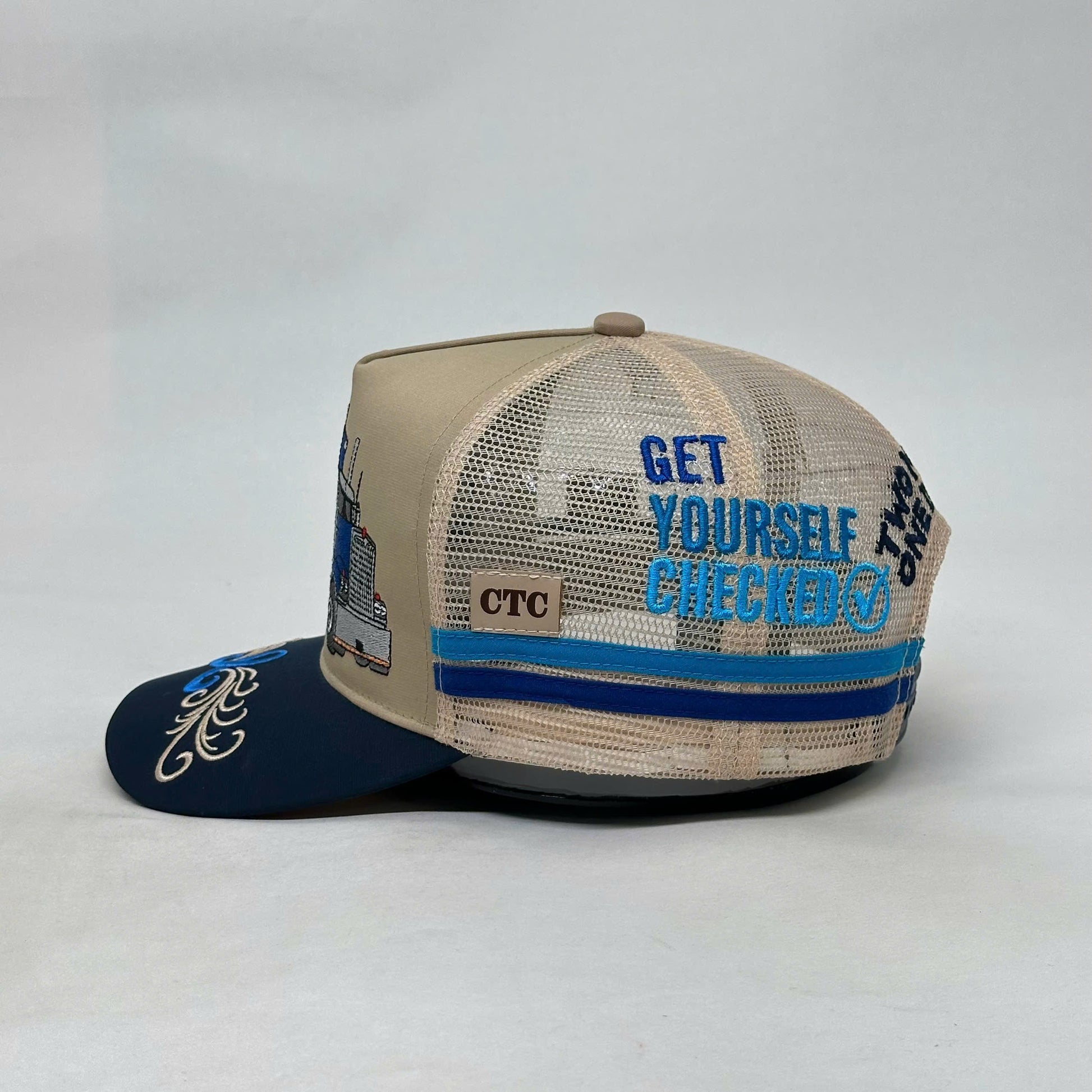 GET YOURSELF CHECKED TRUCK TRUCKER CAP