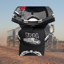 Load image into Gallery viewer, UPPA TRUCKER CAP - ALL BLACK
