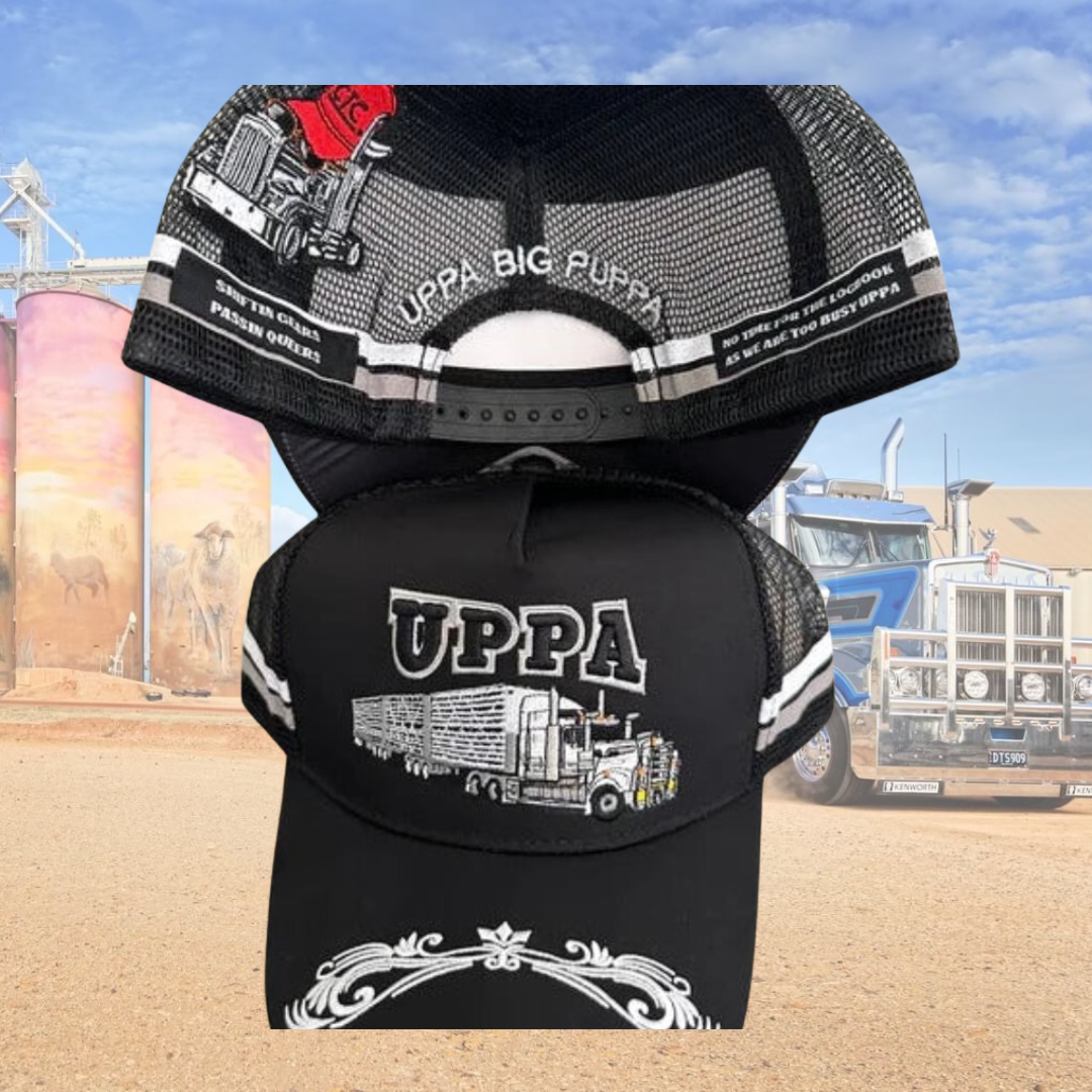 UPPA TRUCKER CAP - ALL BLACK – The Country Companies