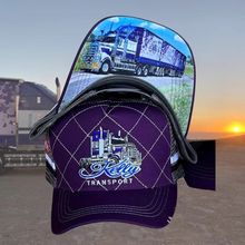 Load image into Gallery viewer, KELLY TRANSPORT TRUCKER CAP - PURPLE
