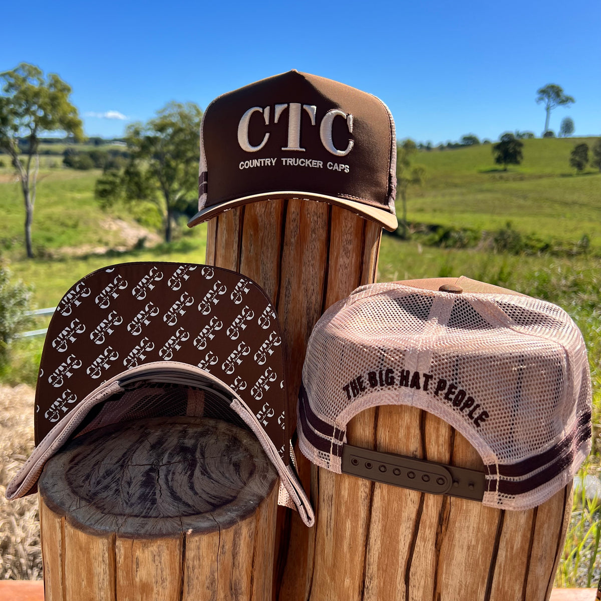 CTC BROWN/CREAM TRUCKER CAP – The Country Companies