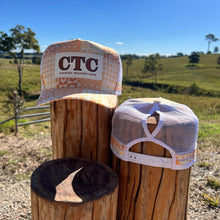 Load image into Gallery viewer, PEACH PATCHWORK TRUCKER CAP RANGE
