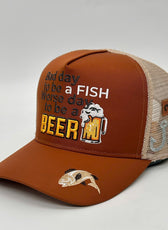 BAD DAY TO BE A FISH TRUCKER CAP