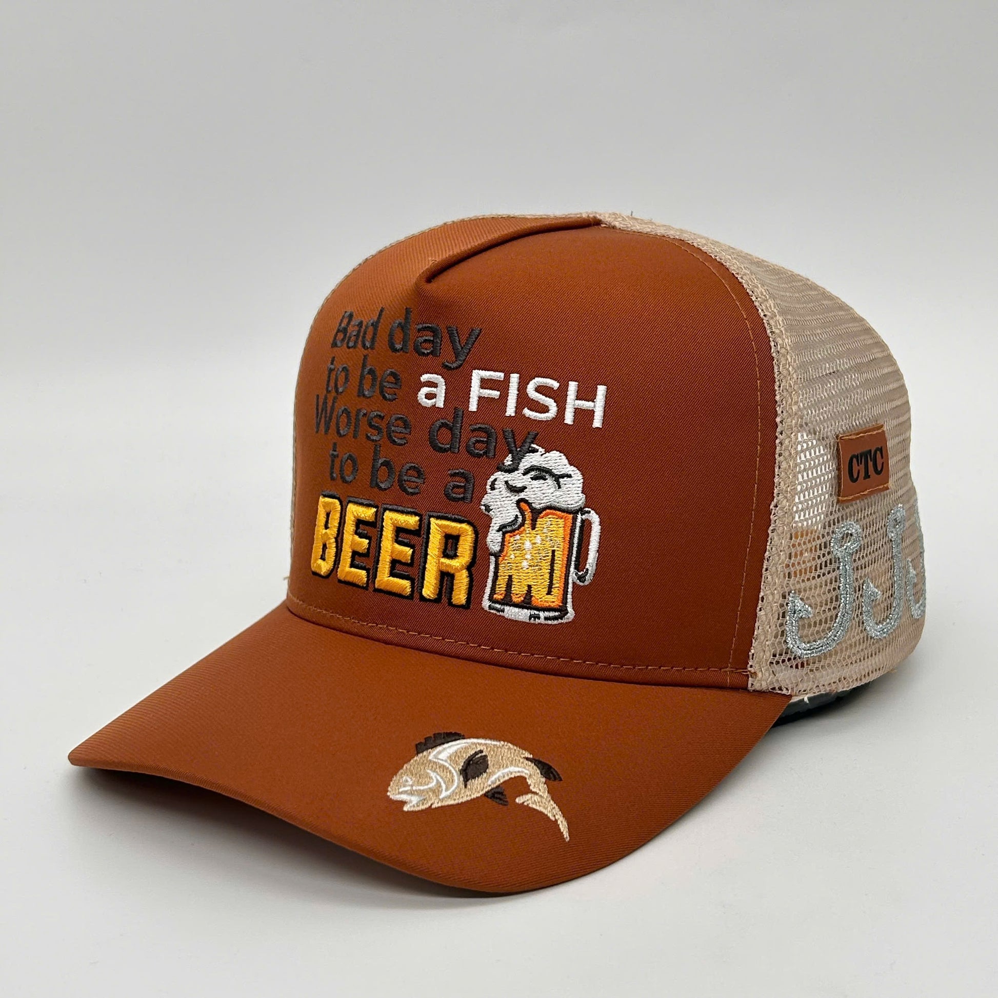 BAD DAY TO BE A FISH TRUCKER CAP