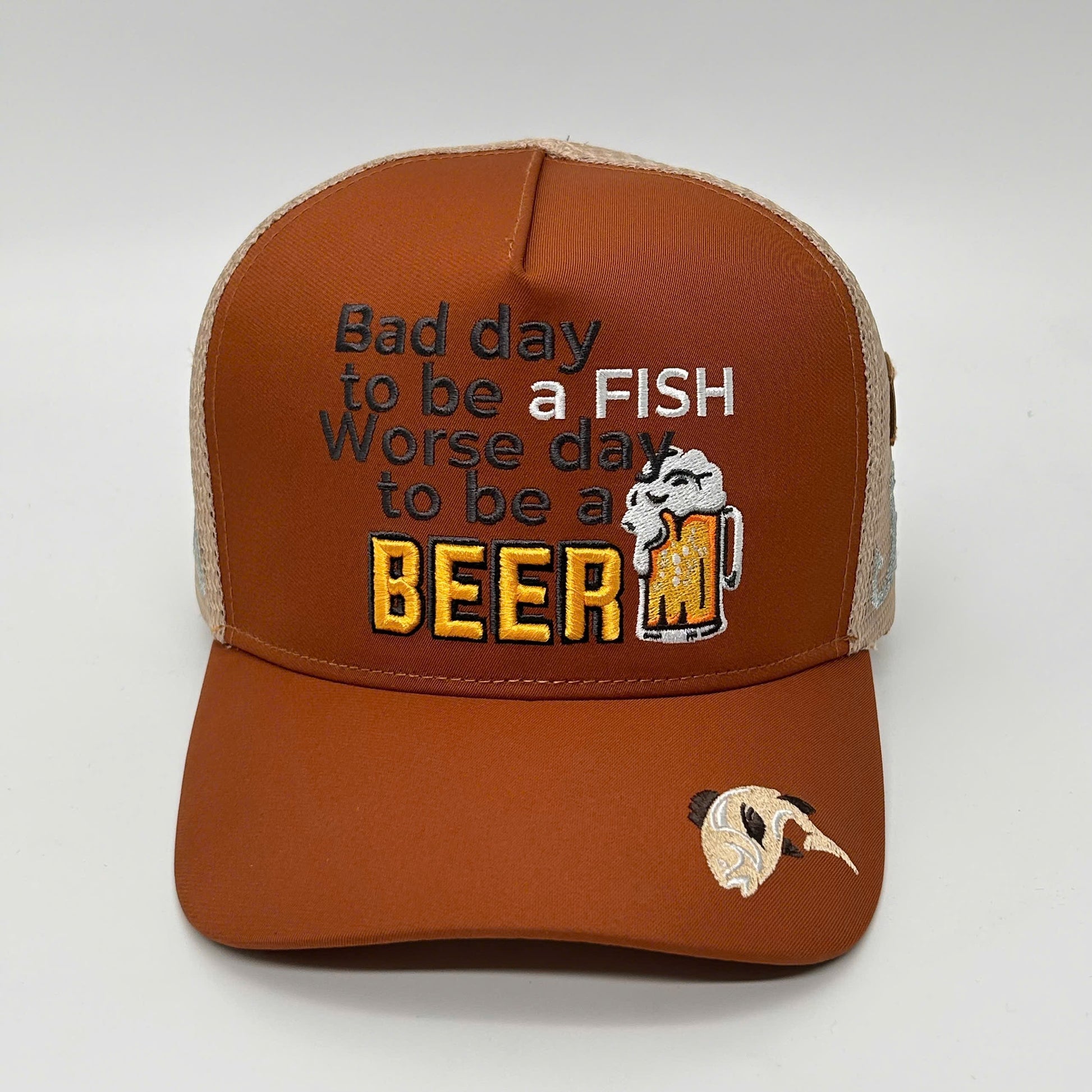 BAD DAY TO BE A FISH TRUCKER CAP