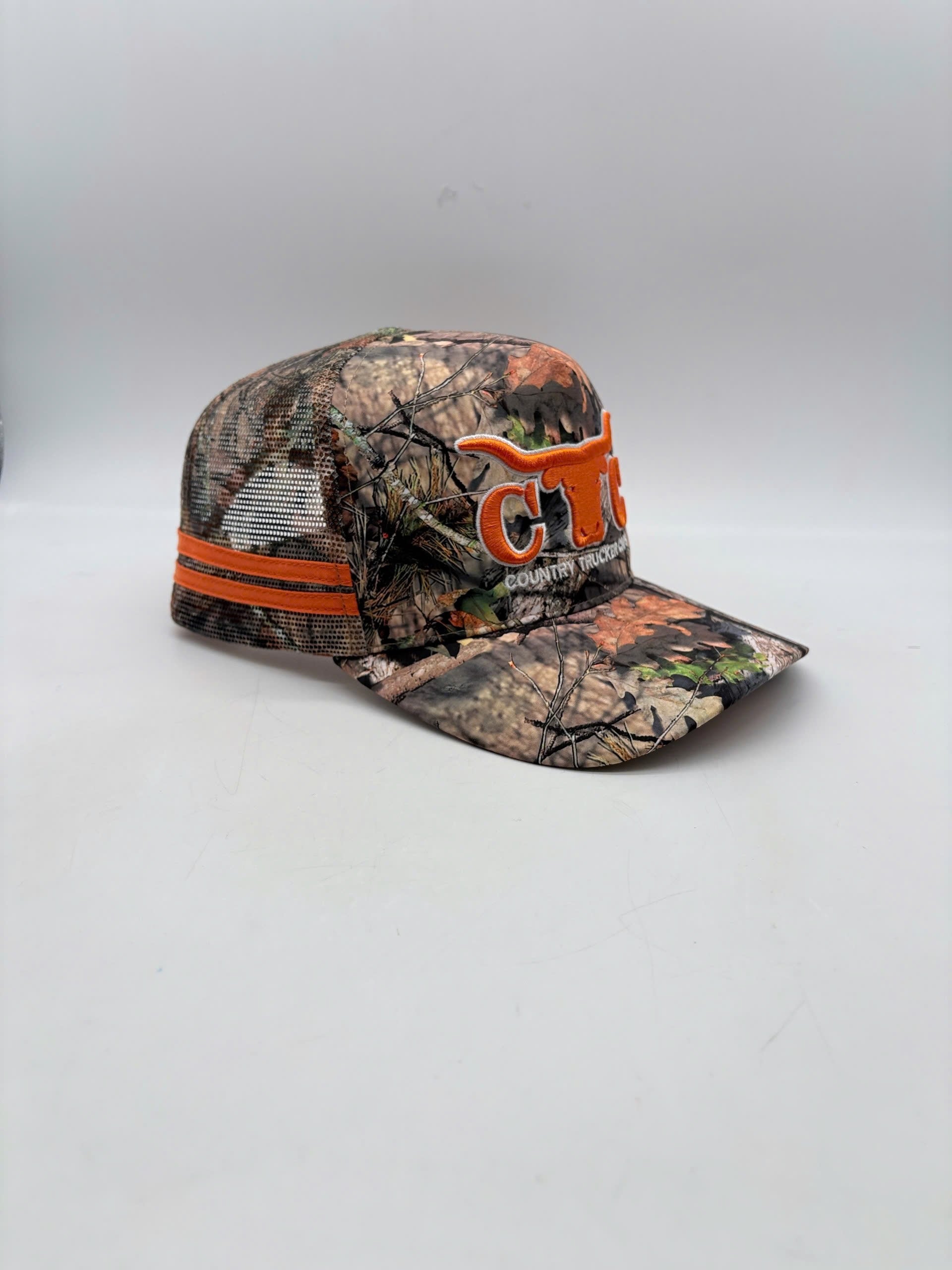 ORANGE CTC CAMOUFLAGE TRUCKER CAP