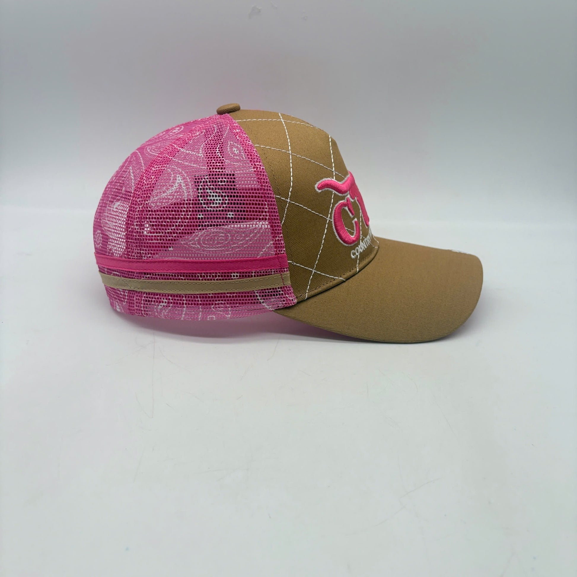 LADIES PAISLEY TRUCKER CAP