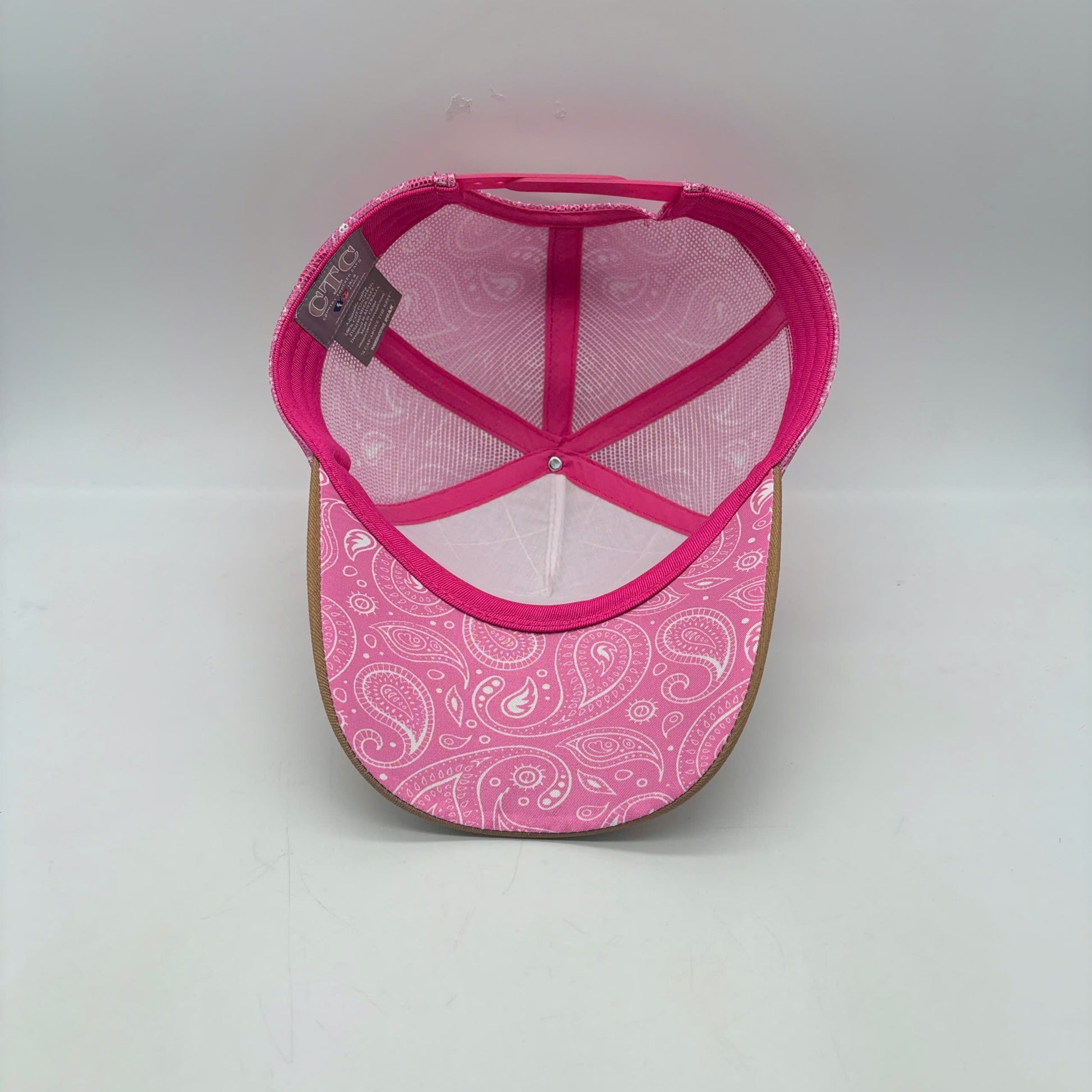 LADIES PAISLEY TRUCKER CAP