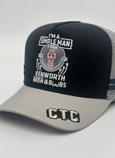 KENWORTH BEER AND BOOBS - I’M A SIMPLE MAN TRUCKER CAP