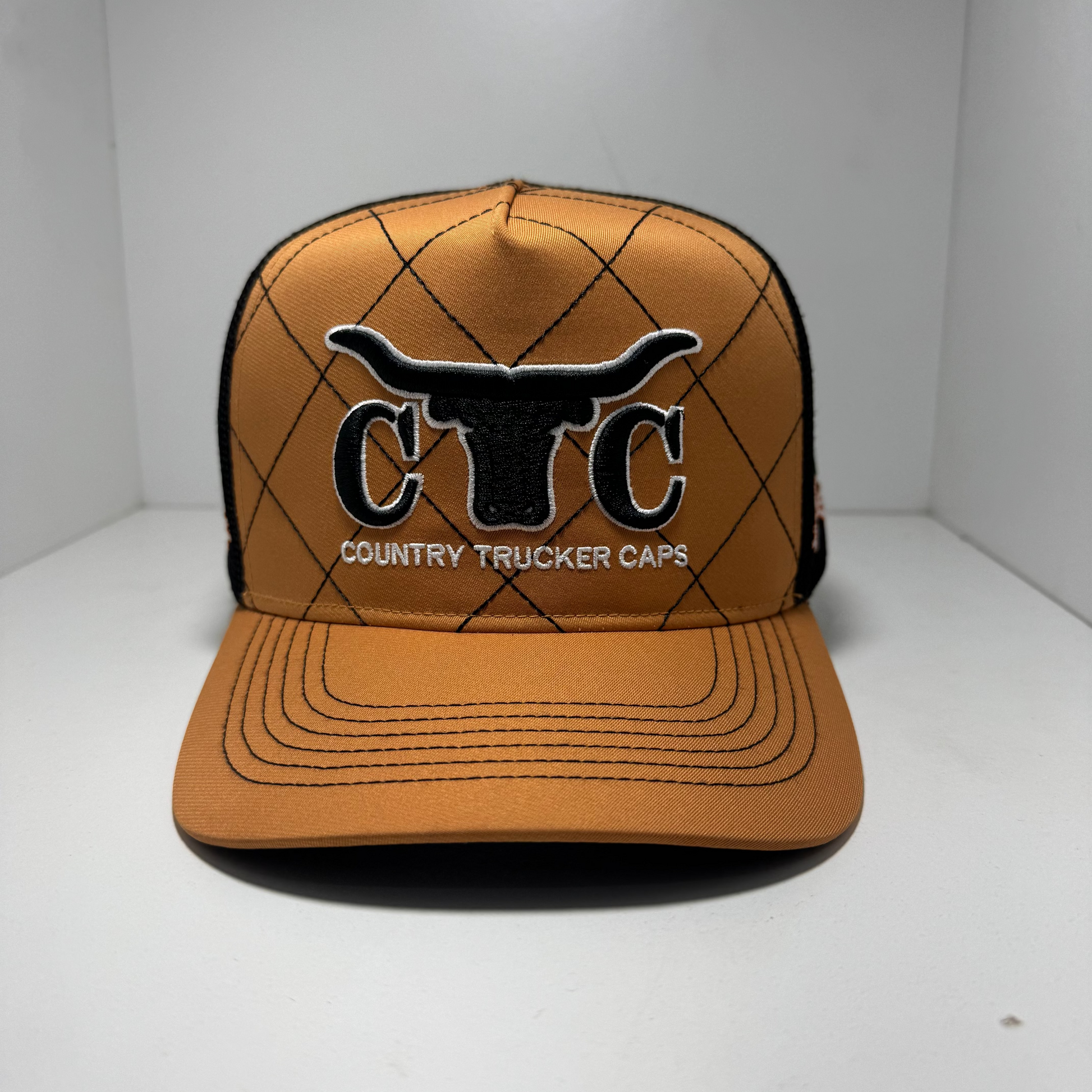 TAN BARB WIRE TRUCKER CAP