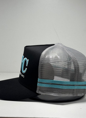 AQUA/BLACK TRUCKER CAP