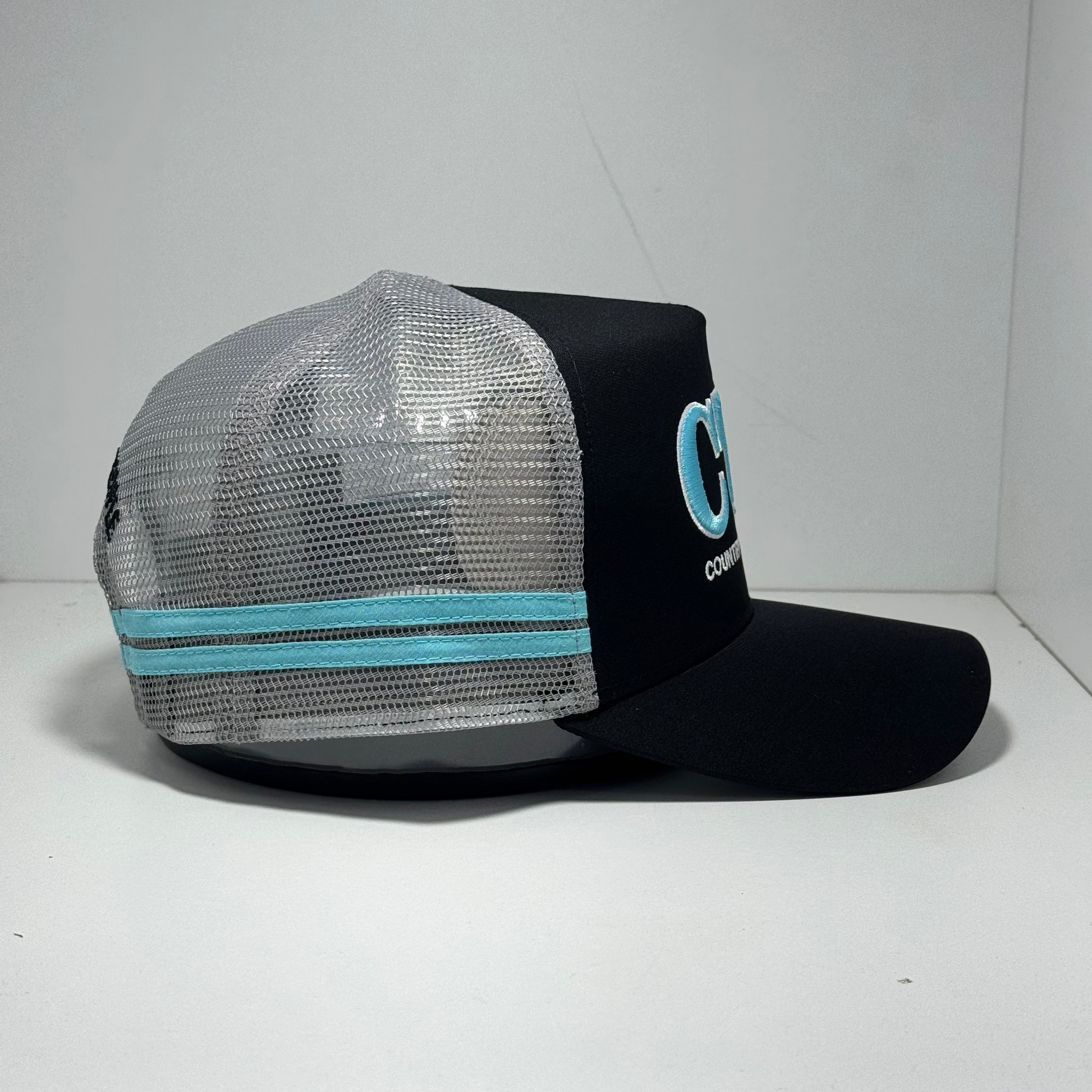 AQUA/BLACK TRUCKER CAP