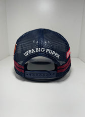 UPPA CARAMEL NAVY TRUCKER CAP