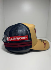 UPPA CARAMEL NAVY TRUCKER CAP