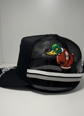 UPPA BADGE TRUCKER CAP - ALL BLACK