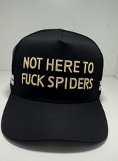 FUCK SPIDERS TRUCKER CAP - BLACK