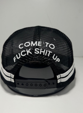 FUCK SPIDERS TRUCKER CAP - BLACK