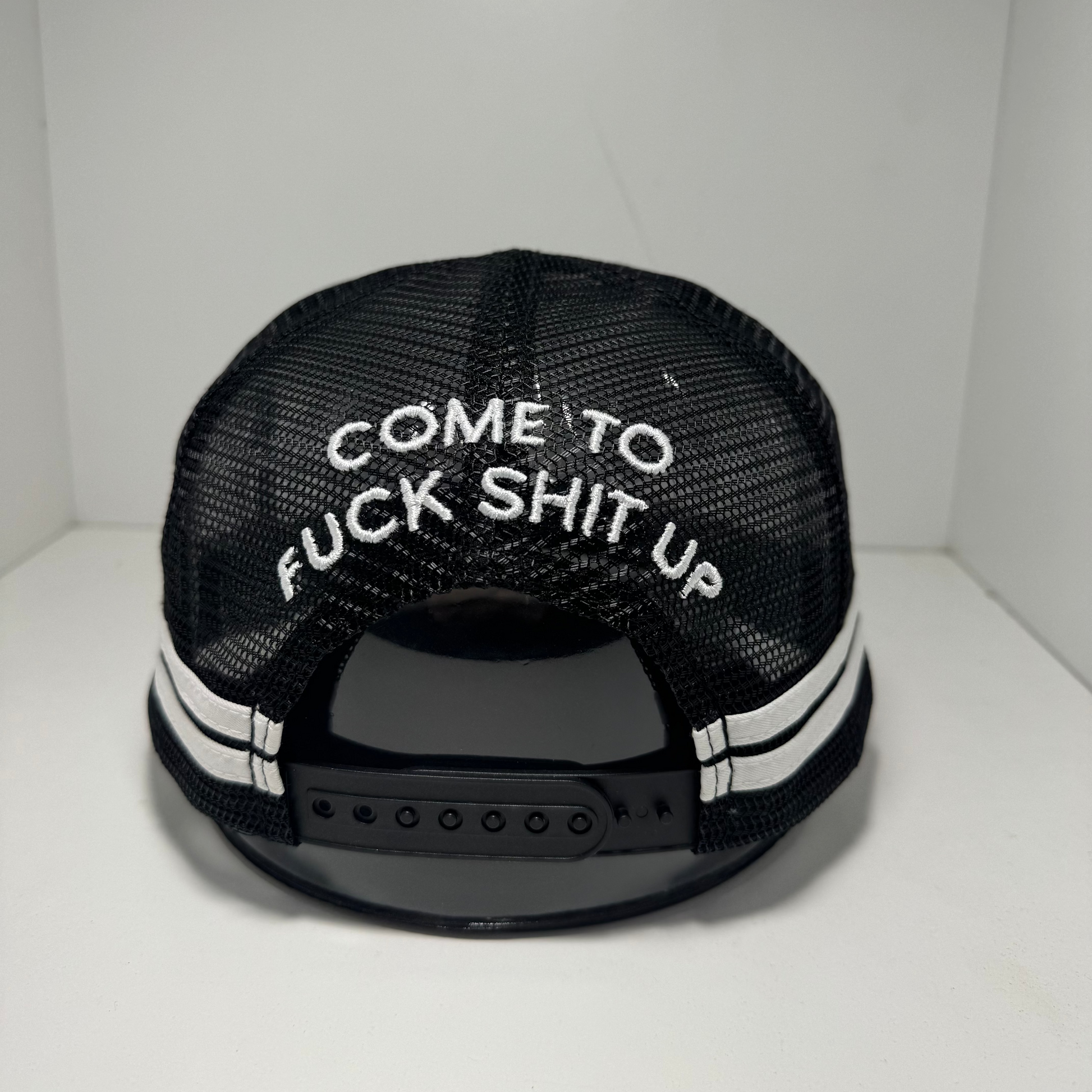 FUCK SPIDERS TRUCKER CAP - BLACK