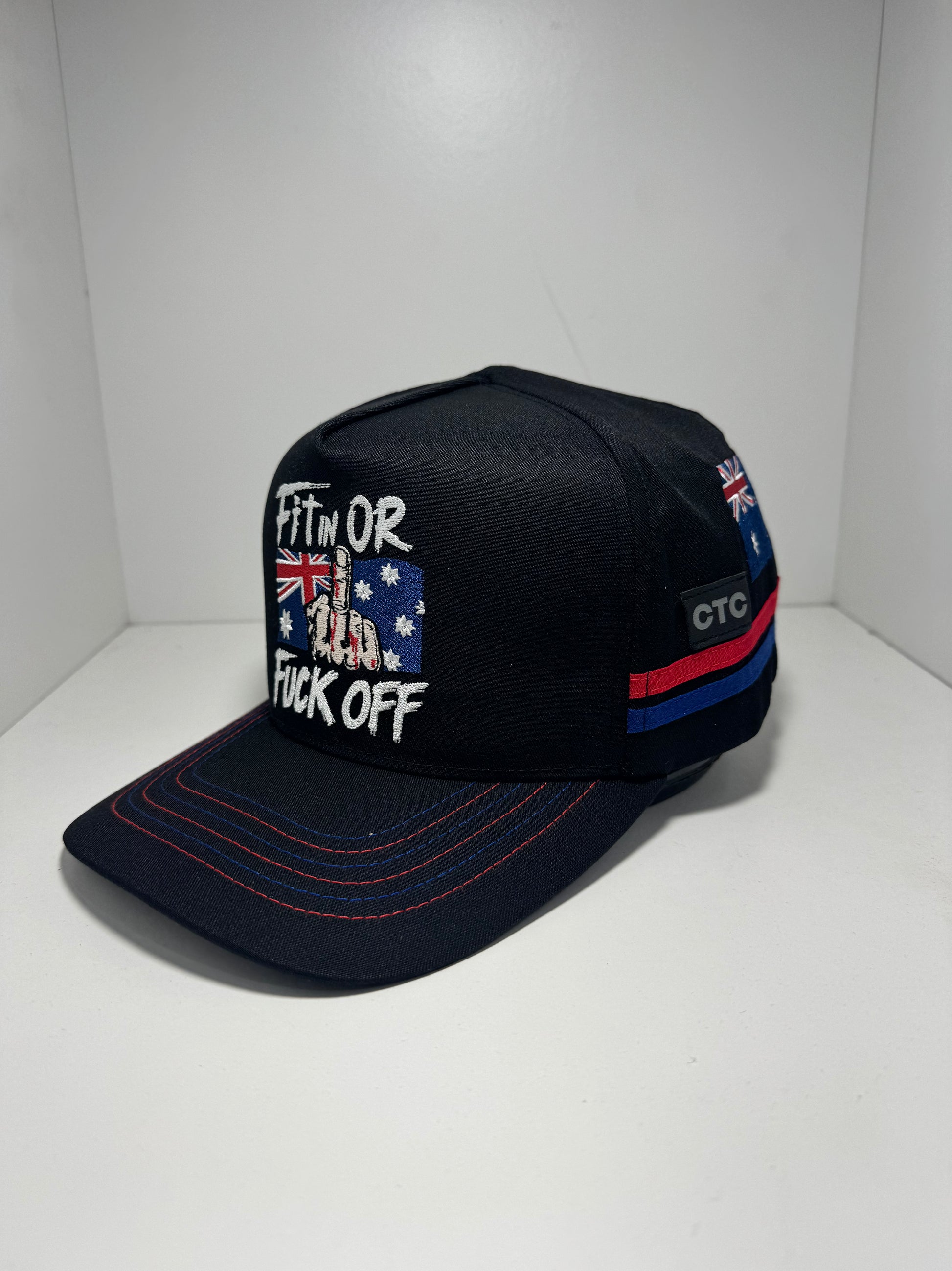 FIT IN FULL FABRIC TRUCKER CAP