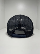 NAVY RUBBER PATCH TRUCKER CAP