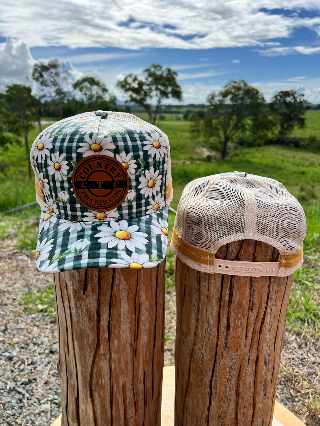 DAISY CHAIN TRUCKER CAP RANGE - GREEN