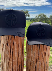 FULL FABRIC TRUCKER CAP RANGE - BLACK