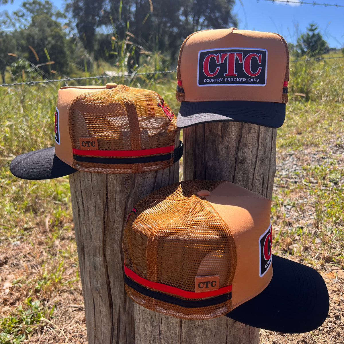 RED BLACK PATCH TRUCKER CAP – The Country Companies