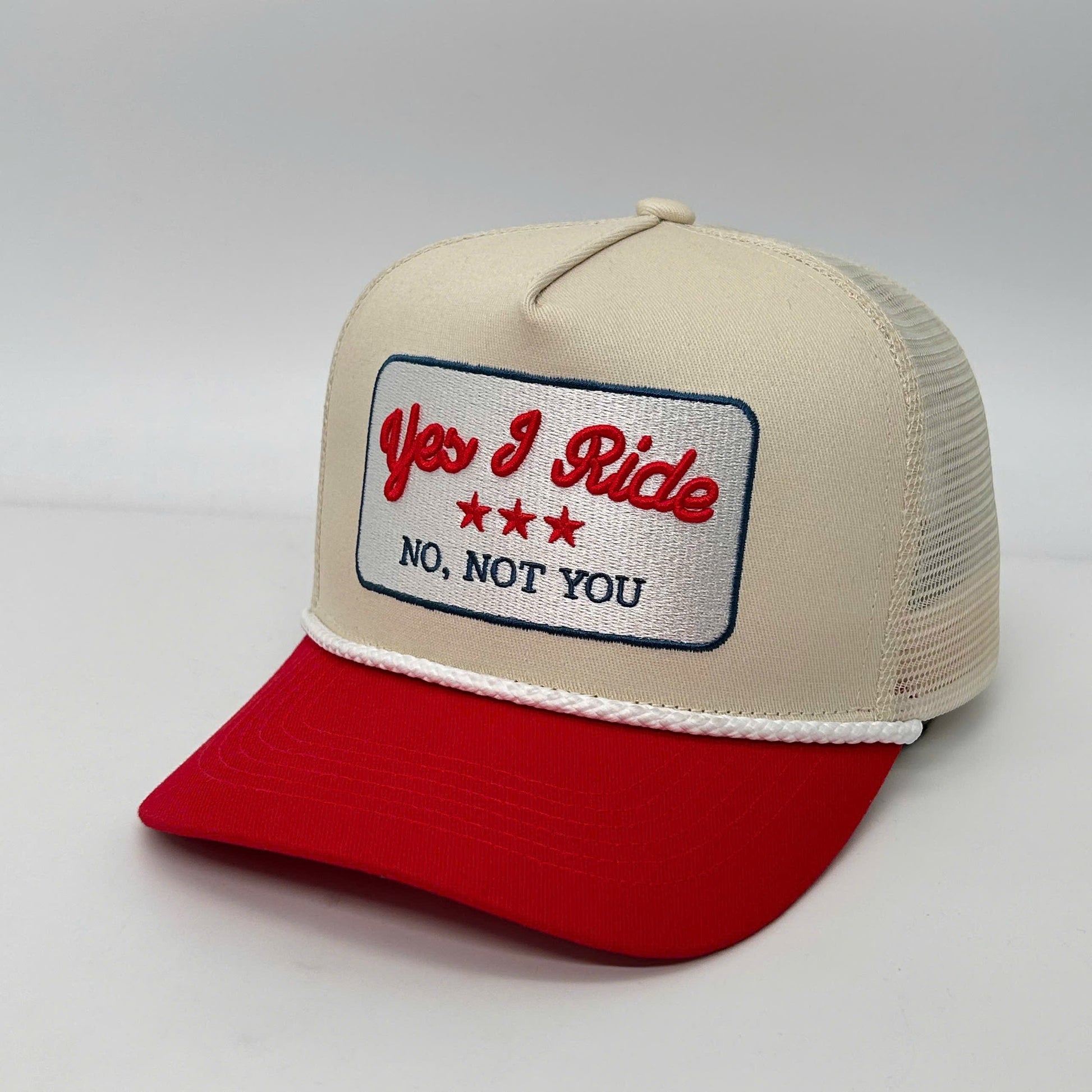 YES I RIDE TRUCKER CAP