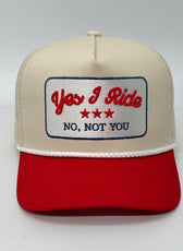 YES I RIDE TRUCKER CAP