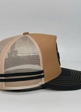 MIDNIGHT METAL TRUCKER CAP - KARAMELL
