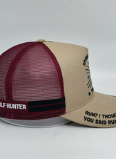 V2 DRINKIN RUMS TUNIN MUMS TRUCKER CAP - CREAM