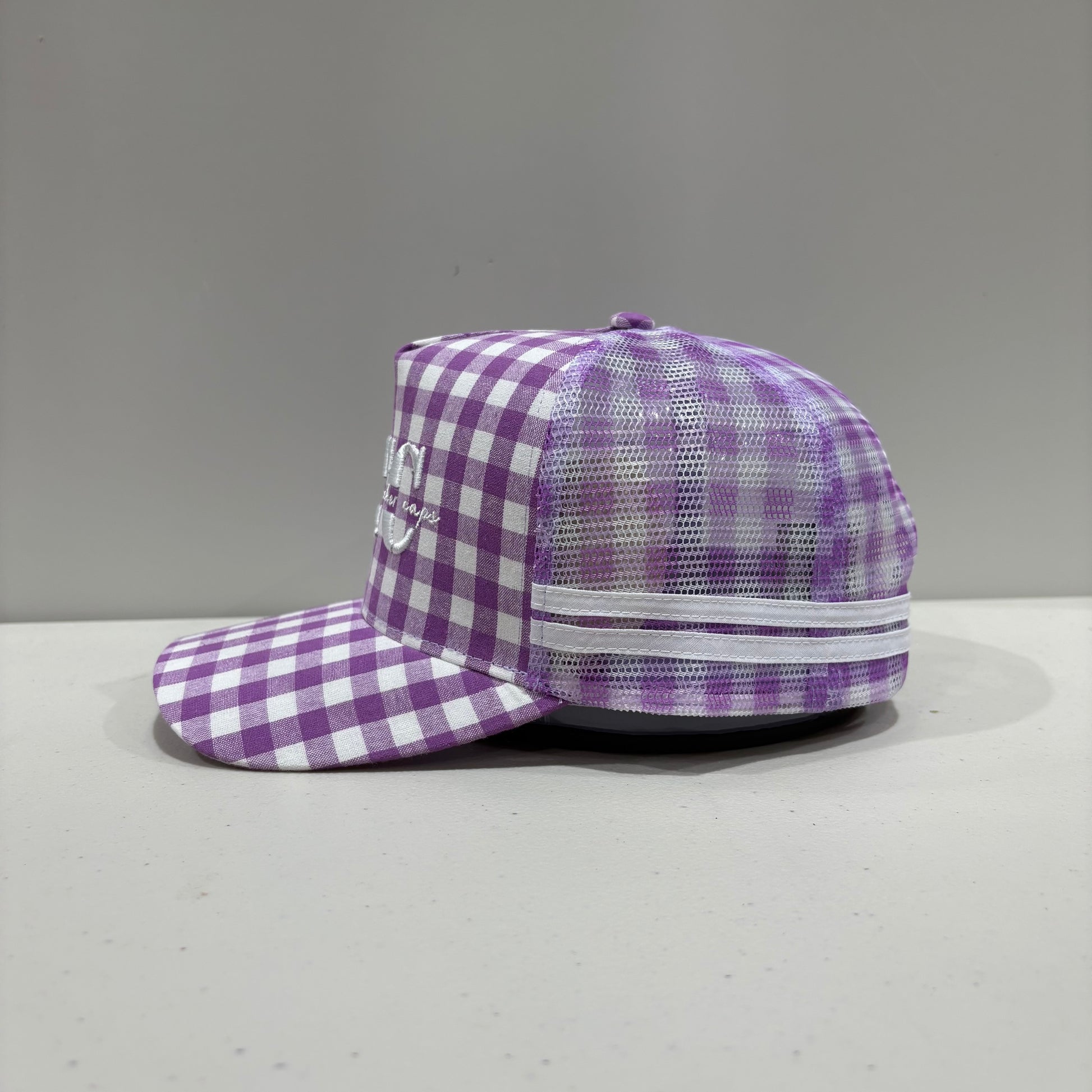 FULL GINGHAM TRUCKER CAP RANGE