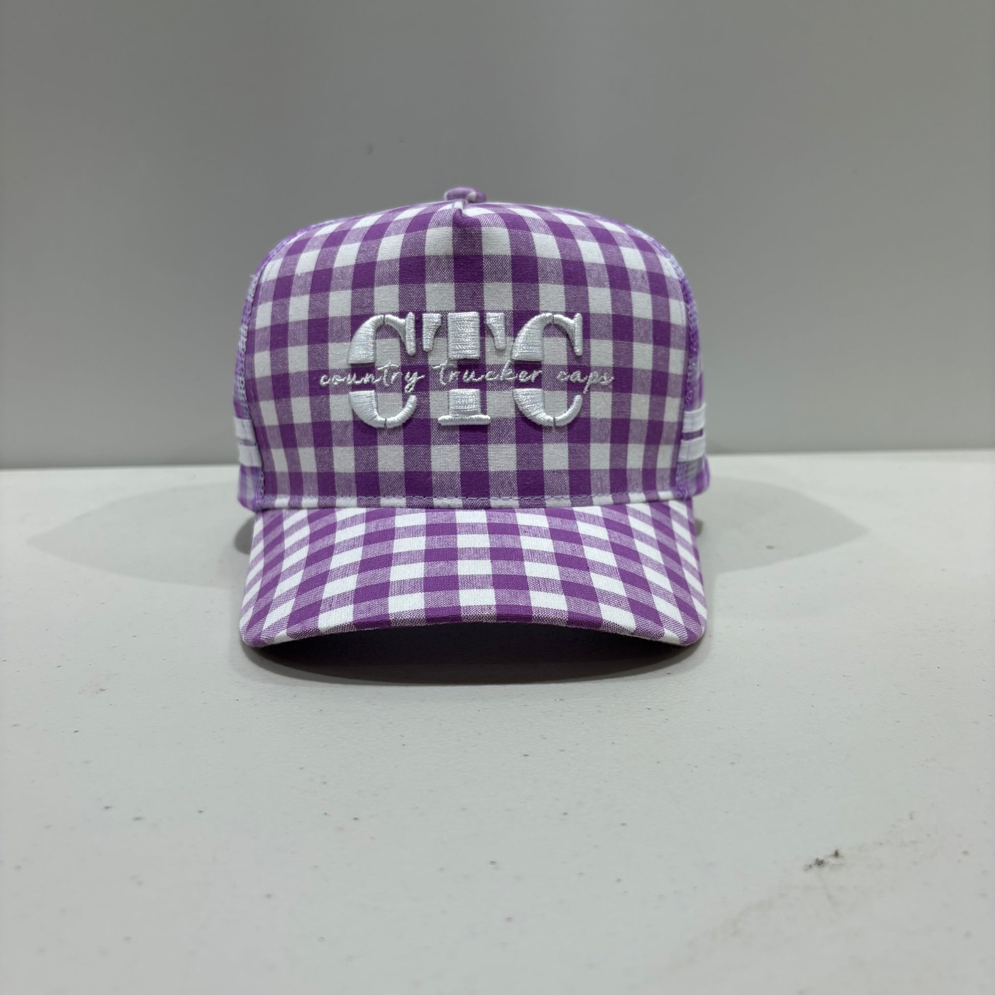 FULL GINGHAM TRUCKER CAP RANGE