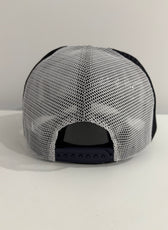 NAVY RUBBER PATCH TRUCKER CAP