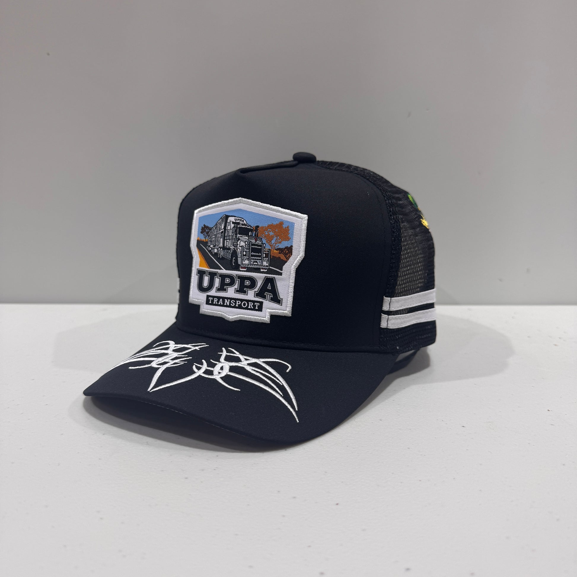 Uppa Country Trucker Caps UPPA WHITE BADGE TRUCKER CAP – The