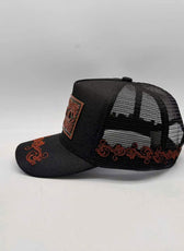EMBOSSED LEATHER TRUCKER CAP RANGE